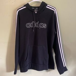 Adidas three stripes hoodie, size medium